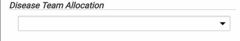 Disease Team Allocation