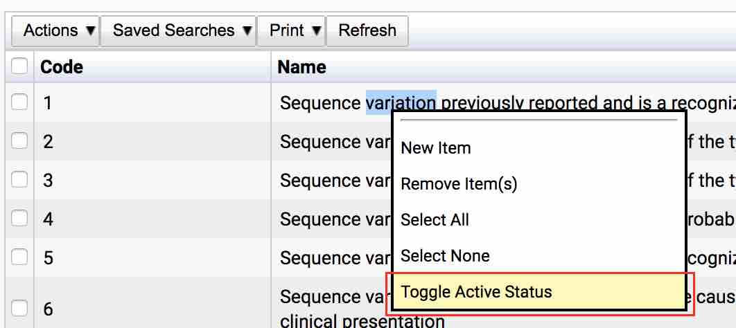 Mutation Category