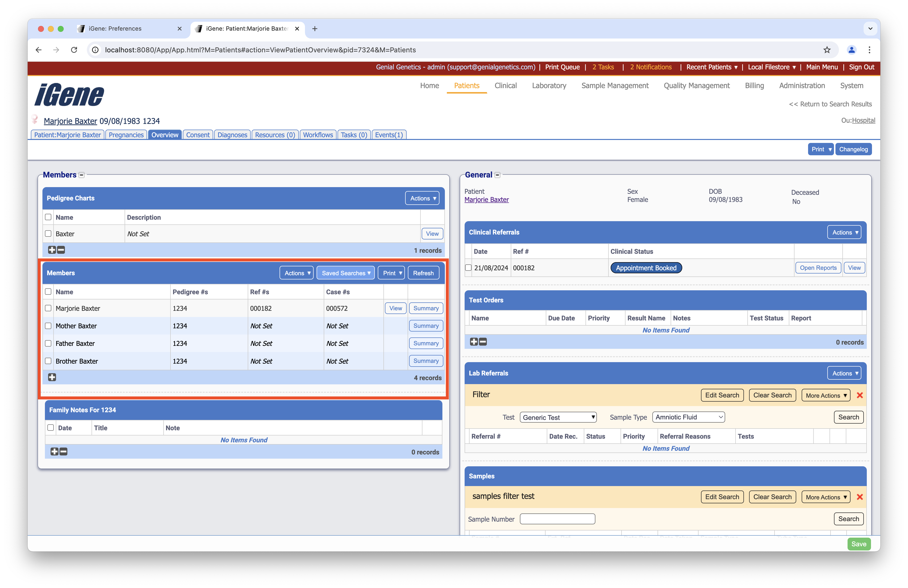 Clinical Preferences
