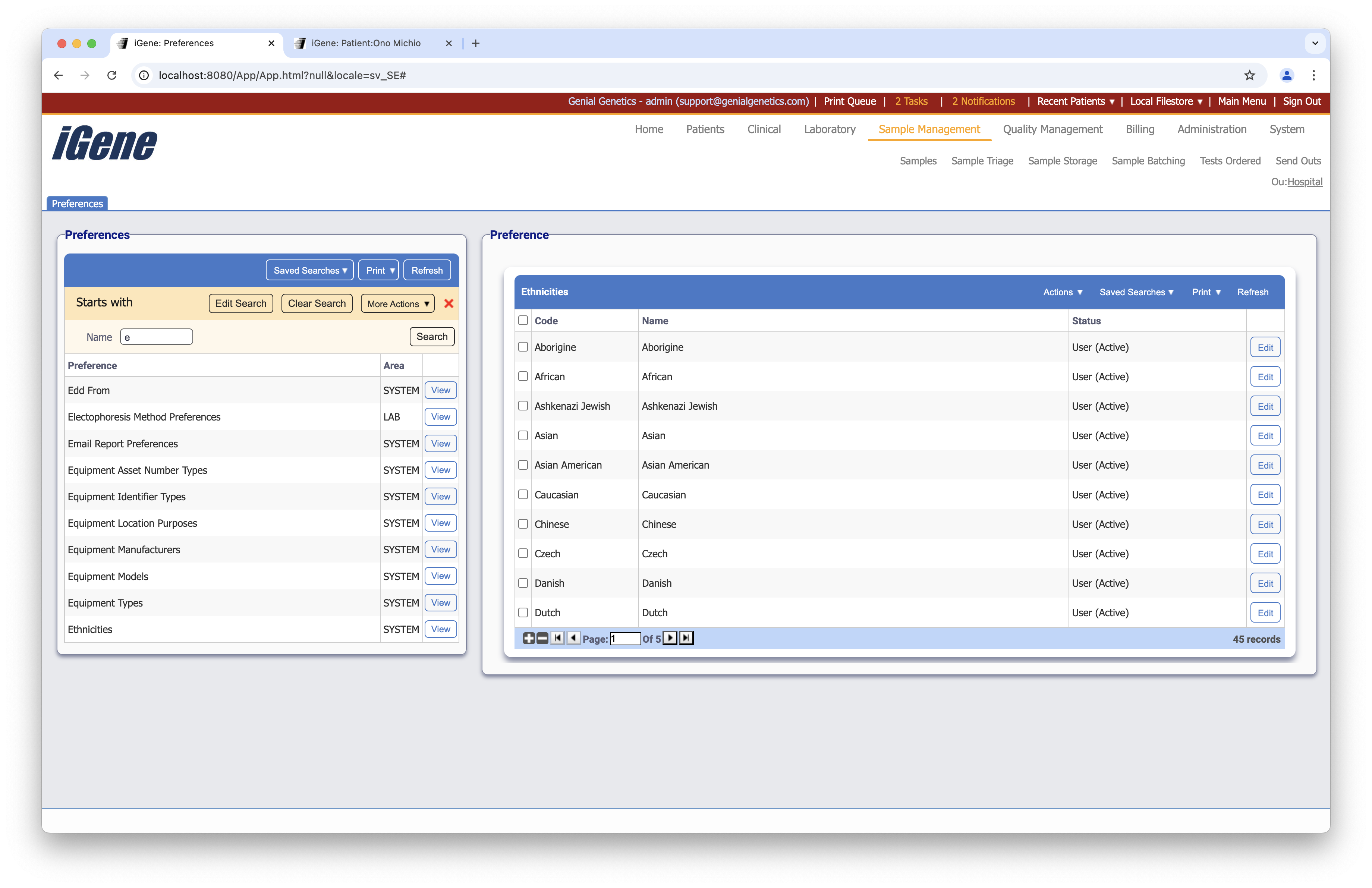 Finding Ethnicities in Preference List