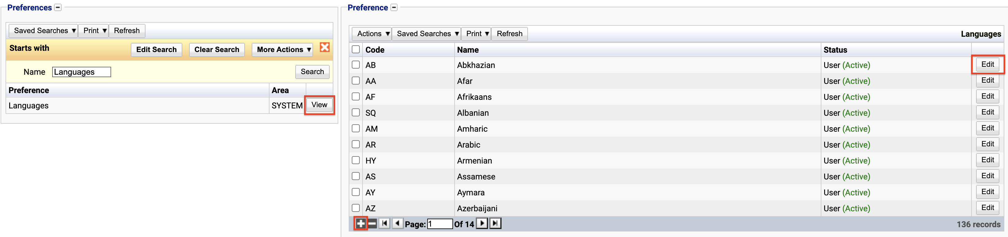 Finding the languages preference in the preference list.