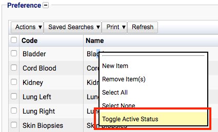 Toggle Active Status