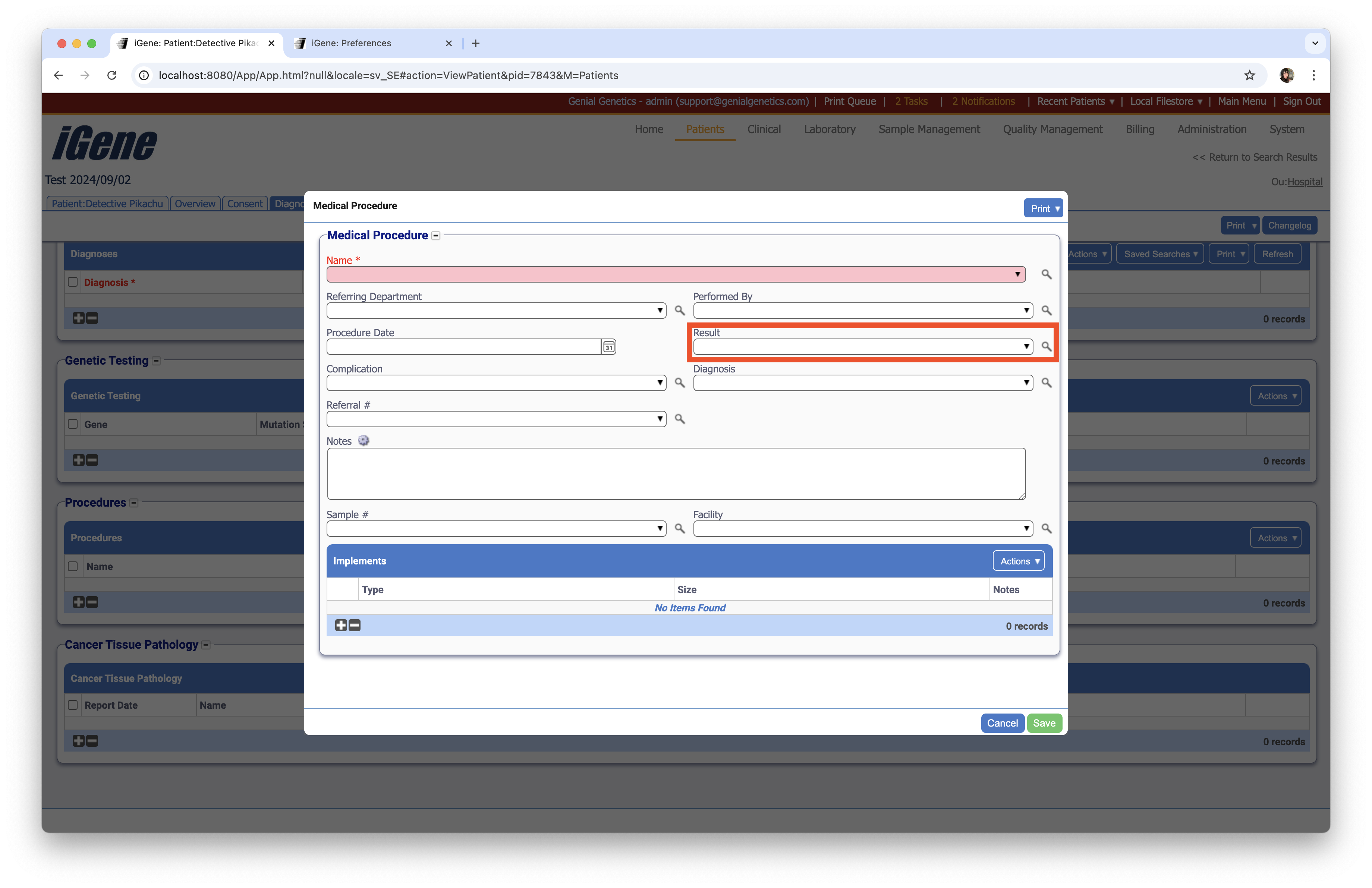 Surveillance Results