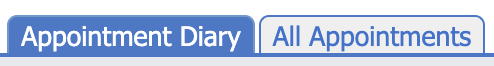 The appointment tabs