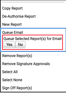 Select queue email