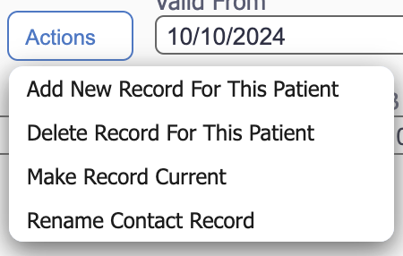 General Details Actions Click
