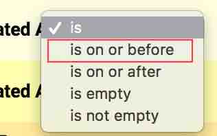 Search Filter Dates On Or Before
