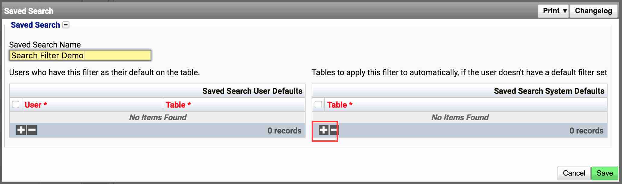 Search Filter Per Group